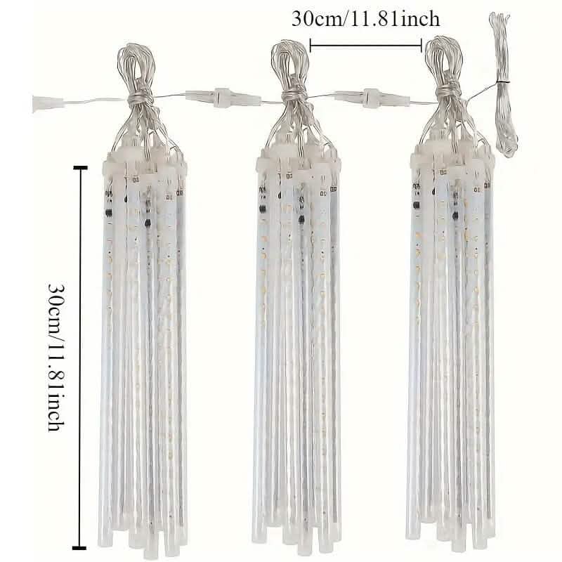 Icicle Snowfall Meteor Shower Outdoor Lights DailySale