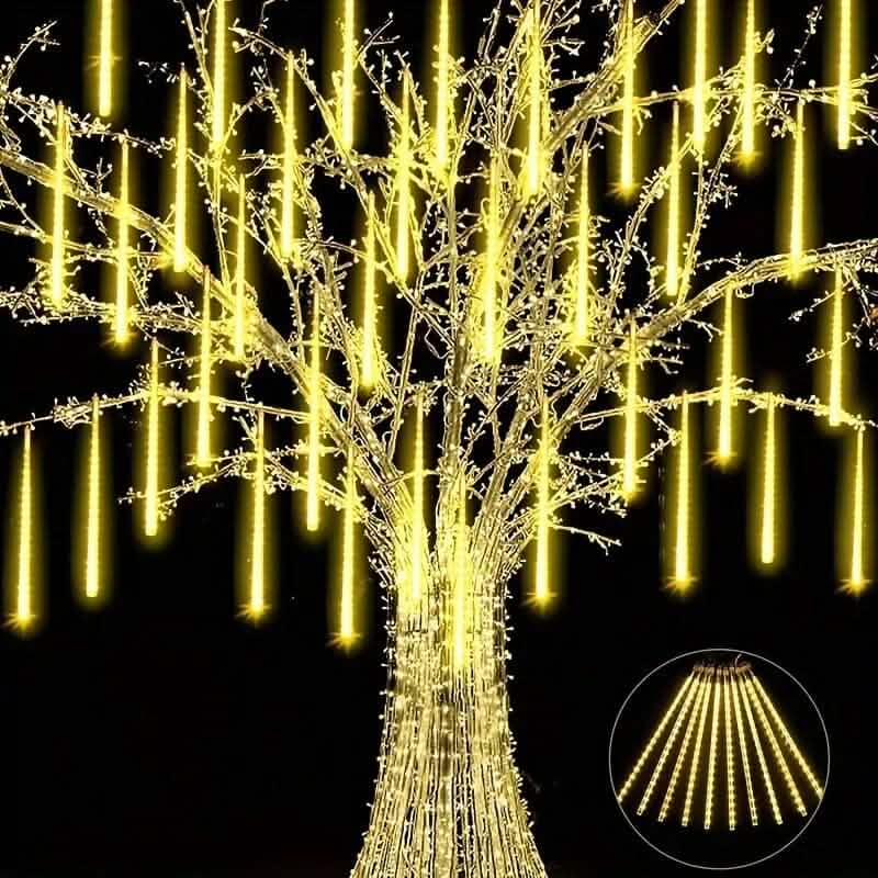 Icicle Snowfall Meteor Shower Outdoor Lights DailySale