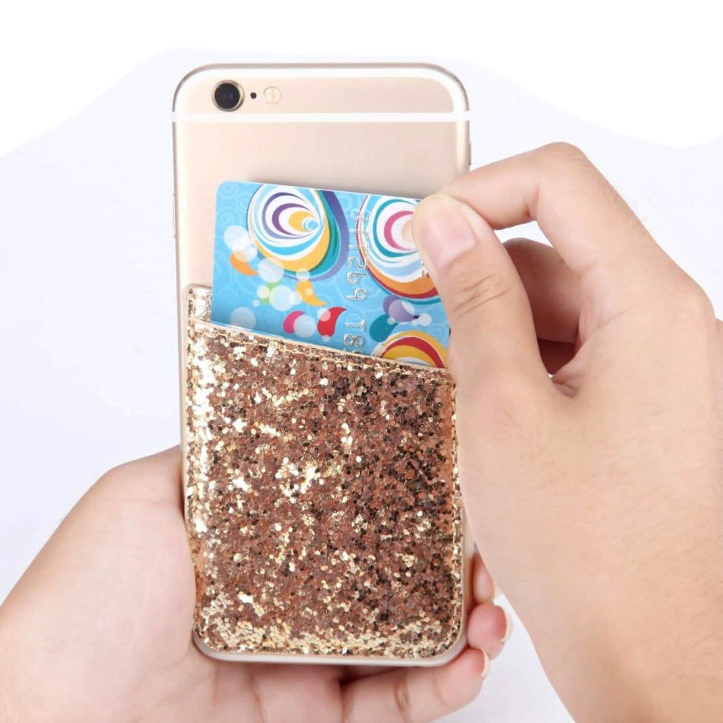 iFab Stick-On ID, Credit Card Wallet Phone Case for iPhone, Android Smartphones DailySale