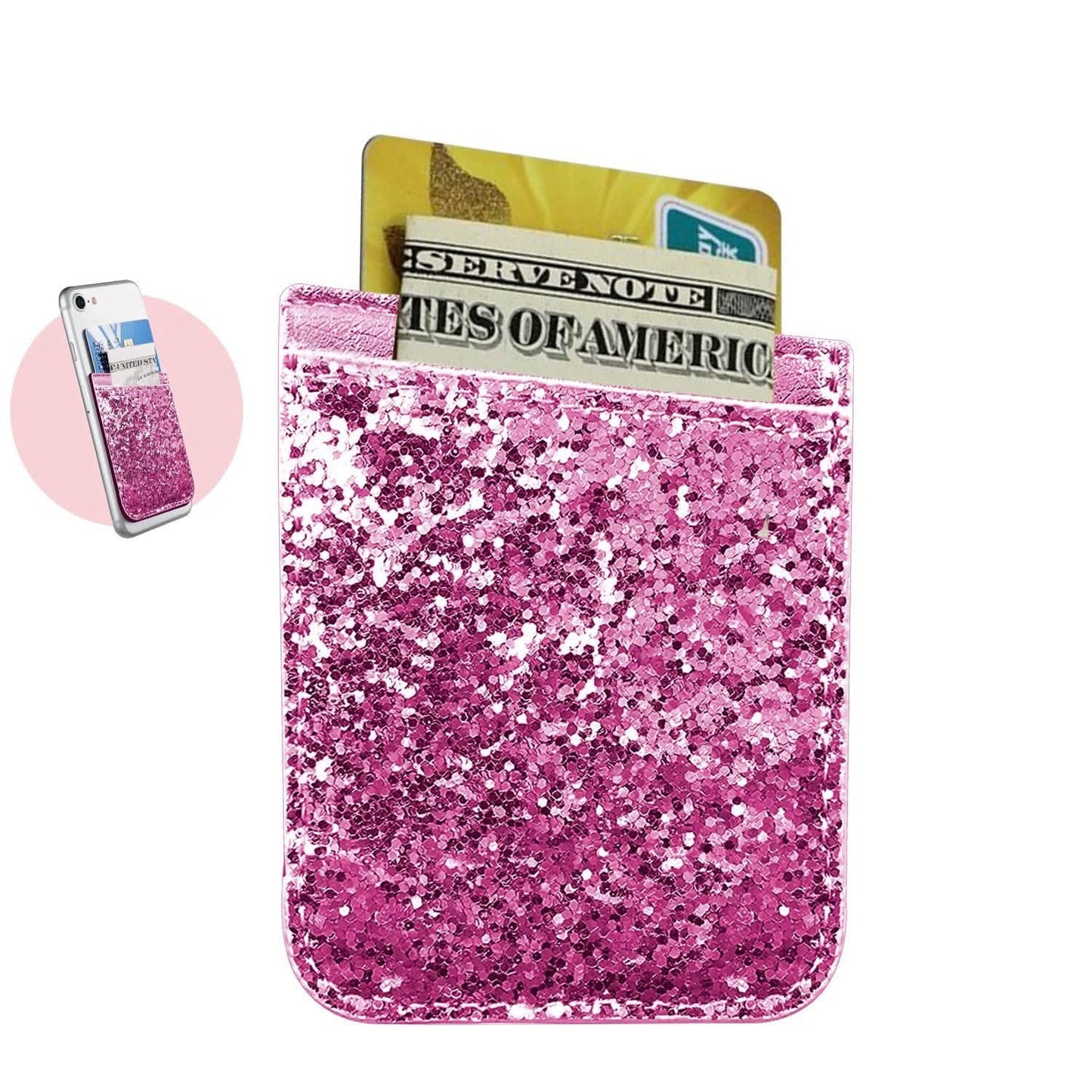 iFab Stick-On ID, Credit Card Wallet Phone Case for iPhone, Android Smartphones DailySale