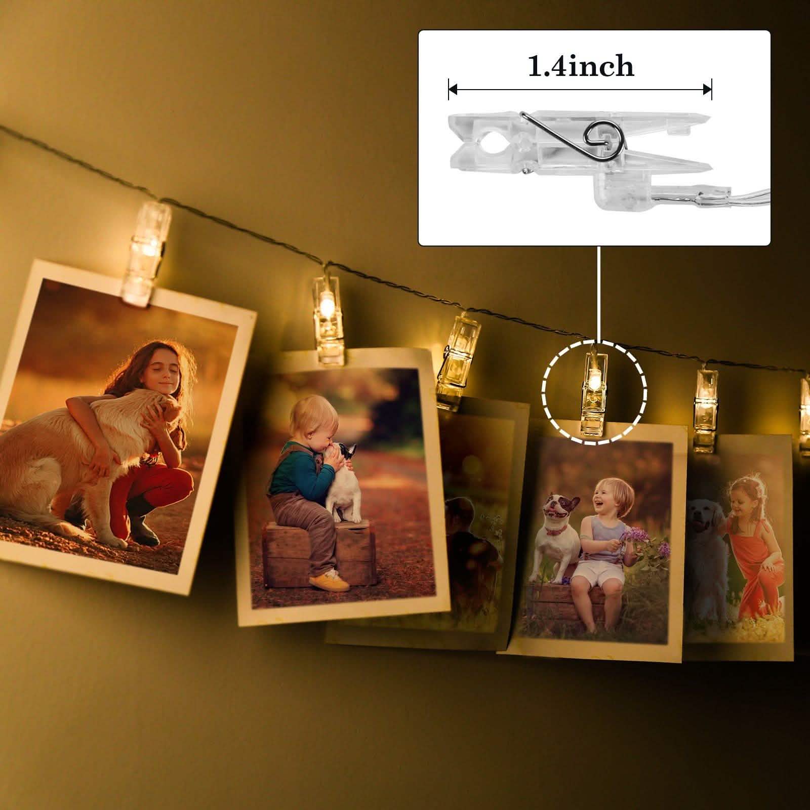 IMAGE 7ft 20 Photo Clips LED String Lights DailySale