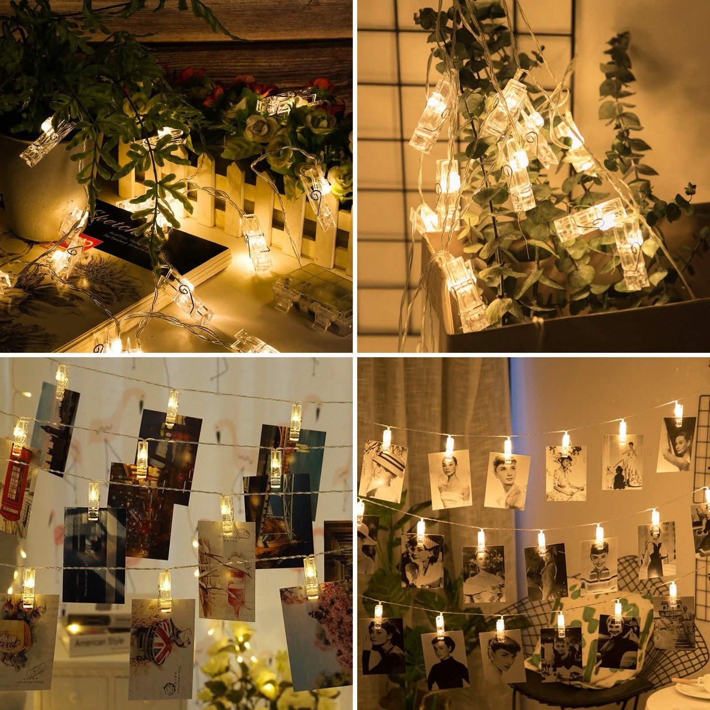 IMAGE 7ft 20 Photo Clips LED String Lights DailySale