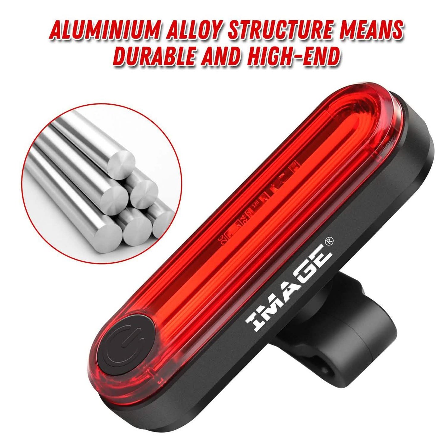 IMAGE Bike Bicycle Light Set with LED Headlights and Rear Lights DailySale