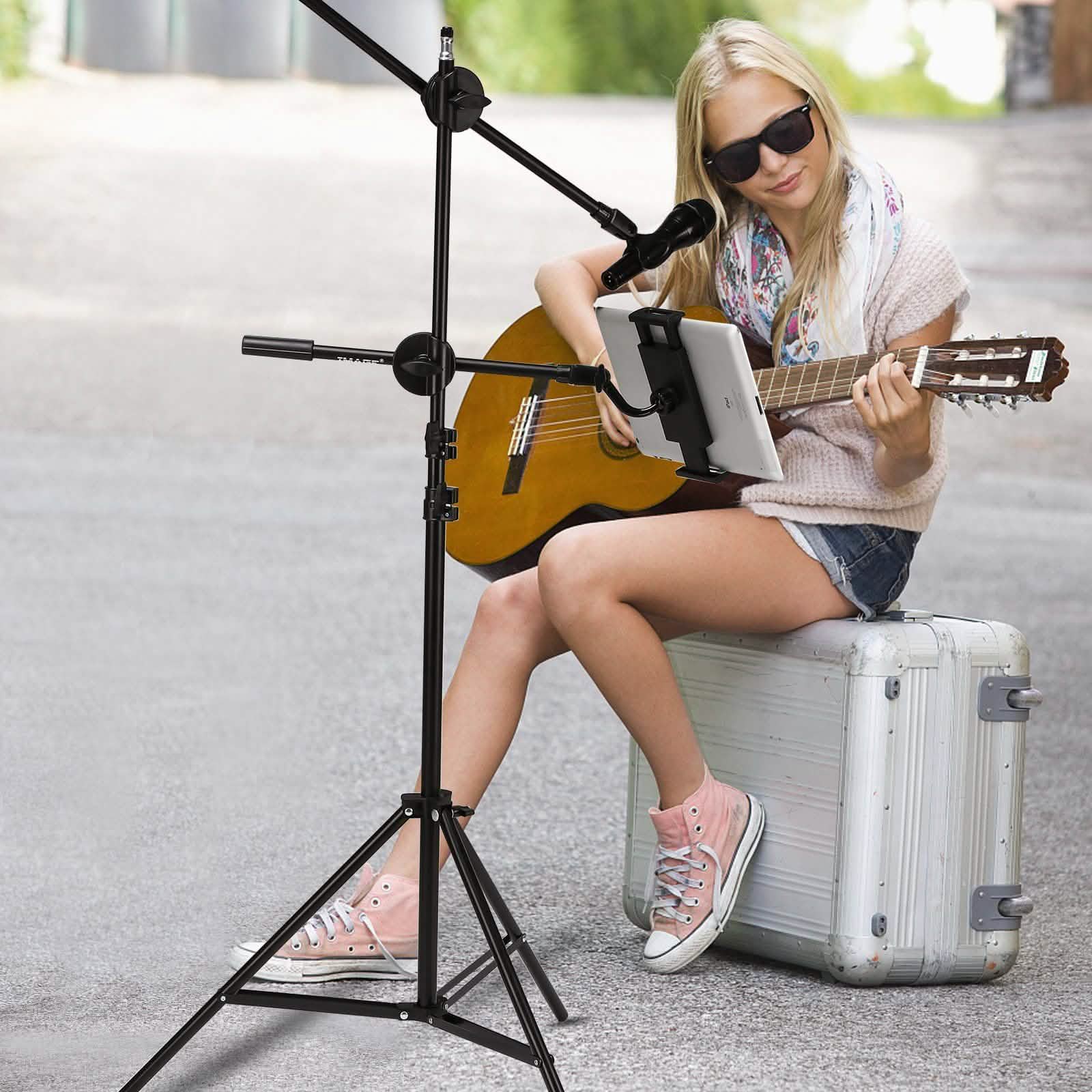 IMAGE Microphone Stand with Mic Clip Holder DailySale