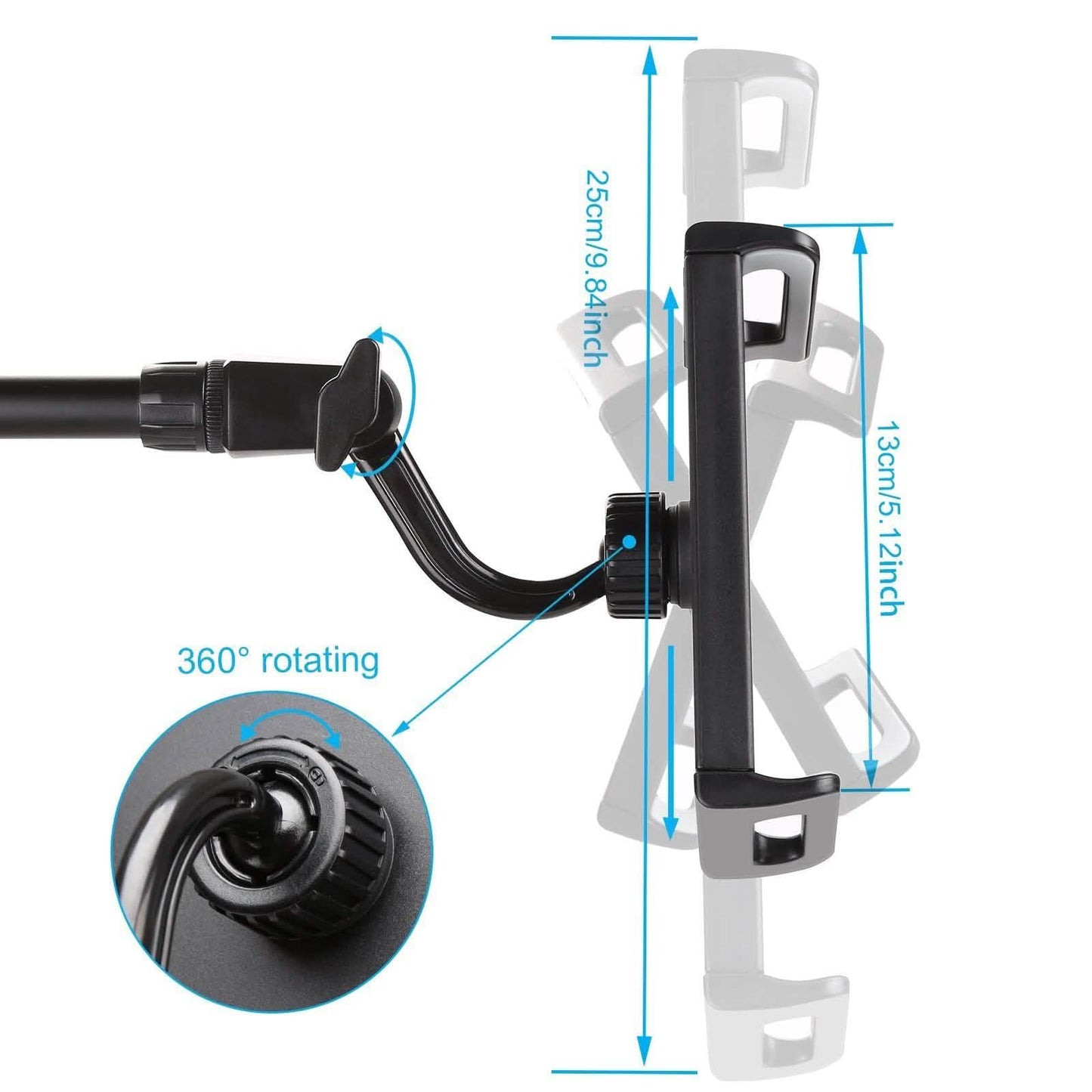 IMAGE Microphone Stand with Mic Clip Holder DailySale