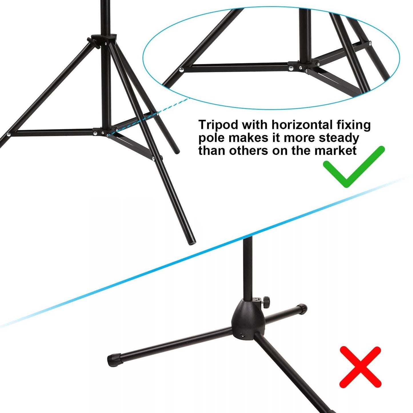 IMAGE Microphone Stand with Mic Clip Holder DailySale