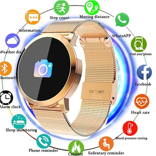 IMOSI Q8 Smartwatch Stainless Steel BT Fitness Tracker DailySale