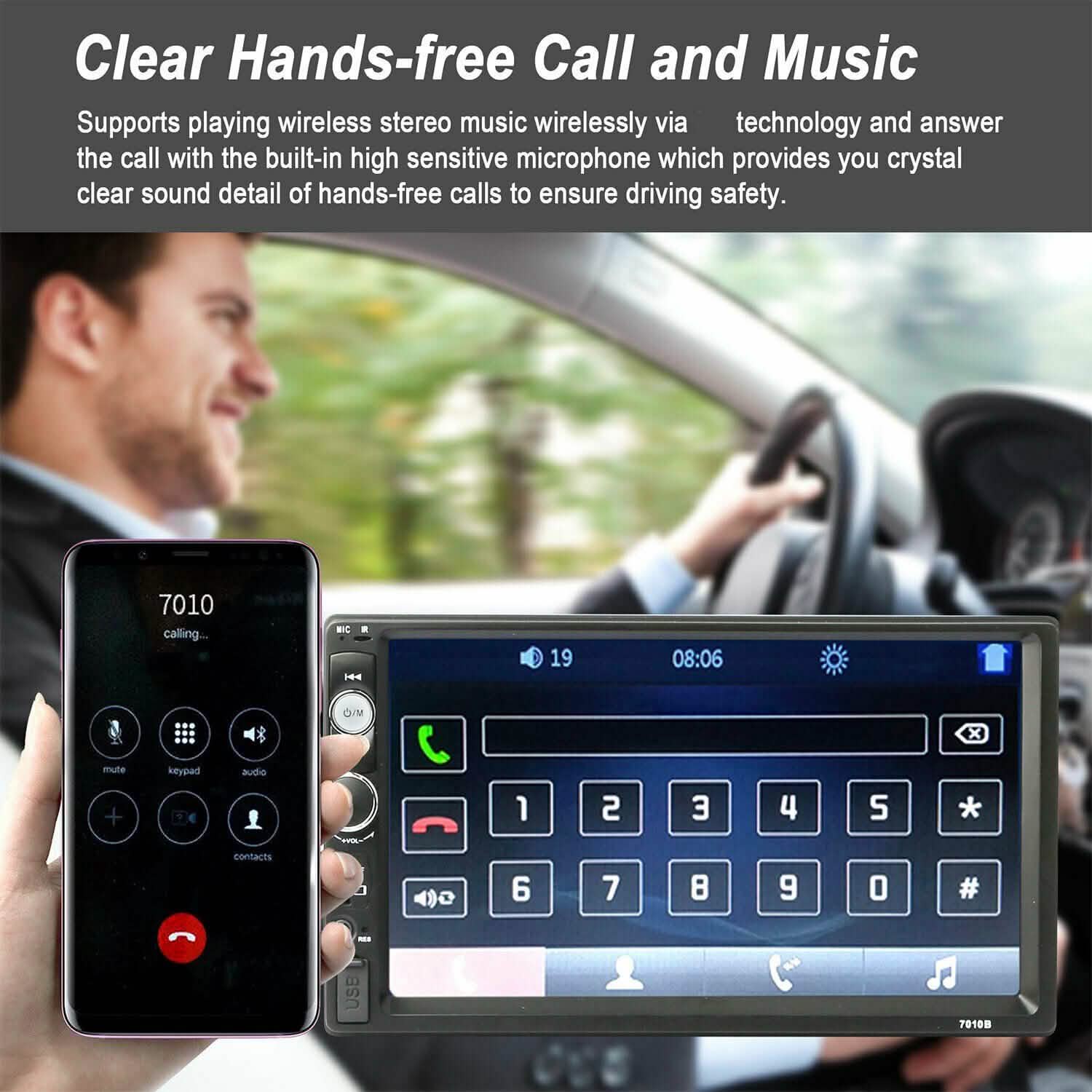 iMountek 7 Inches Universal Wireless Car MP5 Player with Rear View Camera DailySale