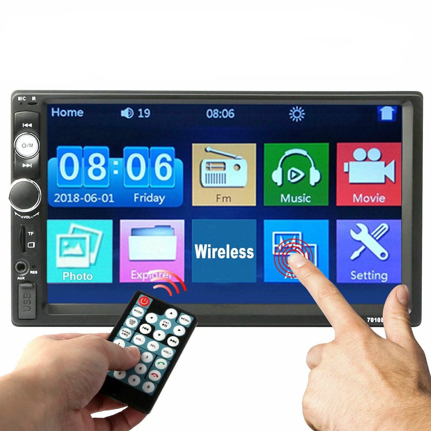 iMountek 7 Inches Universal Wireless Car MP5 Player with Rear View Camera DailySale