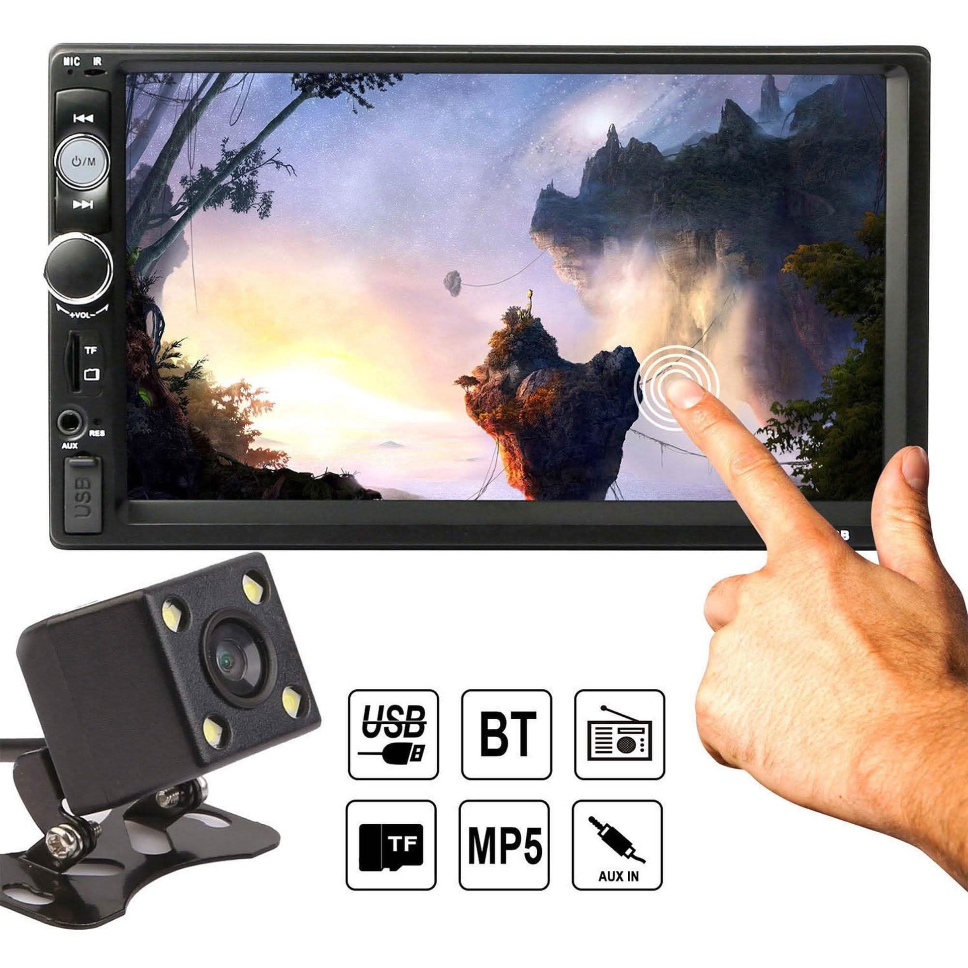 iMountek 7 Inches Universal Wireless Car MP5 Player with Rear View Camera DailySale