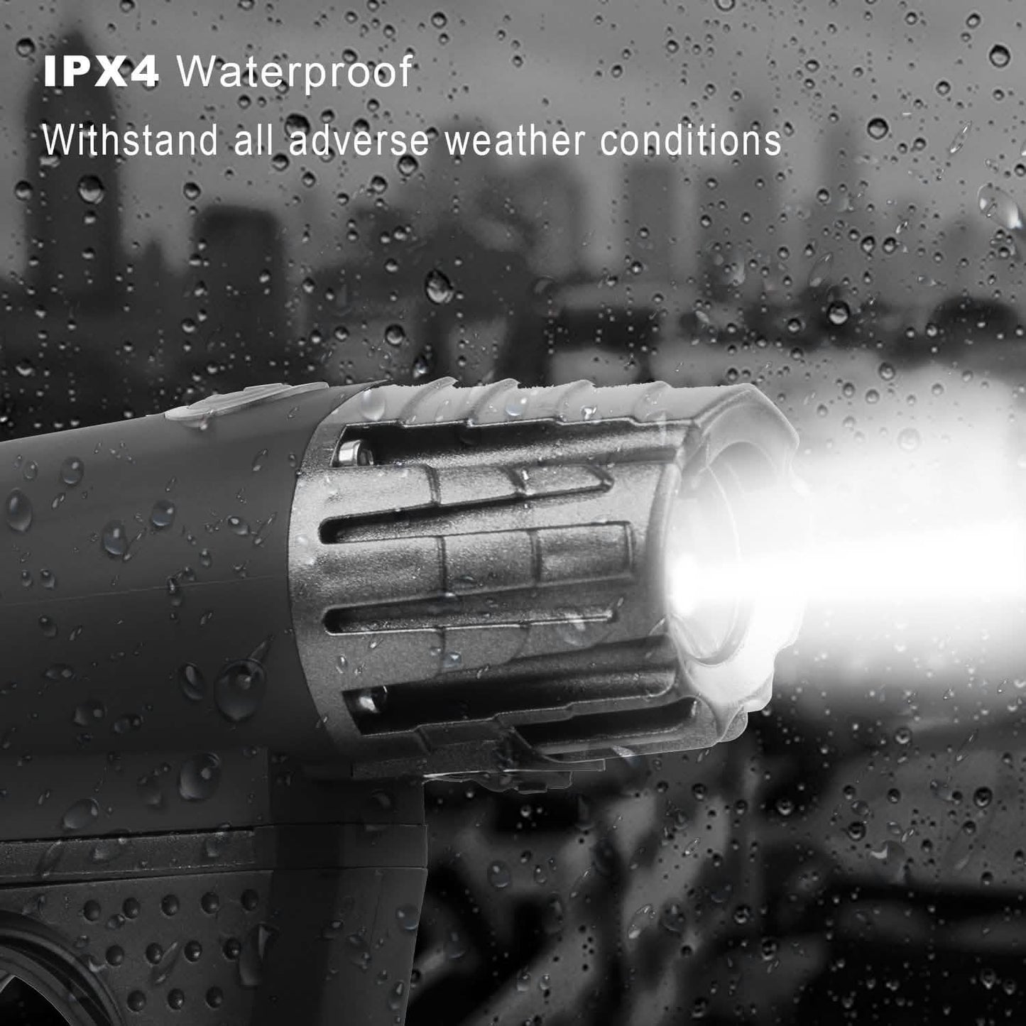 iMounTEK Bike Front Flashlight IPX4 Water-Resistant with Tail Warning/Safety LED Lamp DailySale