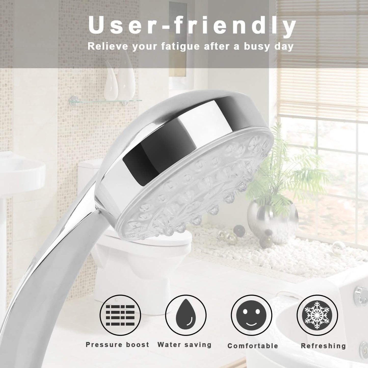 iMounTEK Color-Changing Hydropower LED Shower Head DailySale