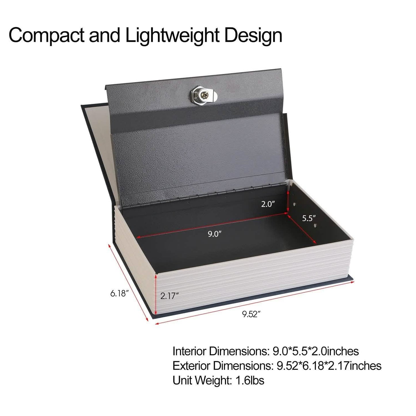 iMountek Dictionary Safe Secret Diversion Book Metal Box DailySale