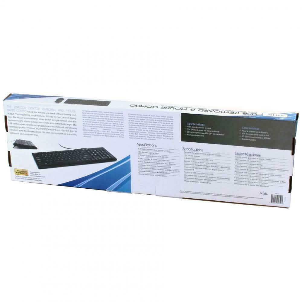 IMPECCA Desktop USB Keyboard and Mouse Combo DailySale