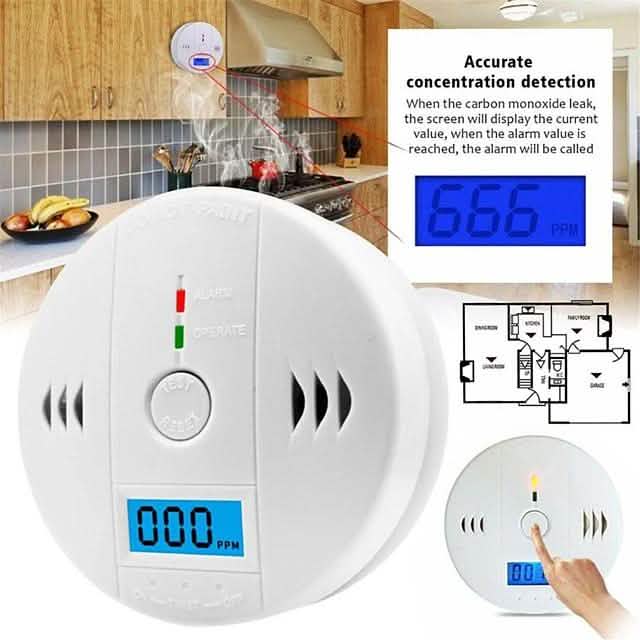 Independent Carbon Monoxide Sensor Detector Alarm DailySale