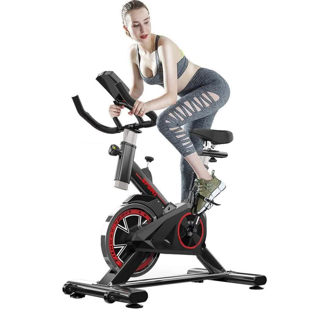 Indoor Cycling Stationary Bike Belt Drive with LCD Monitor DailySale