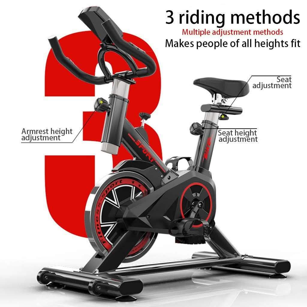 Indoor Cycling Stationary Bike Belt Drive with LCD Monitor DailySale