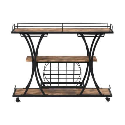 Industrial Bar Cart Kitchen Bar Service Cart DailySale
