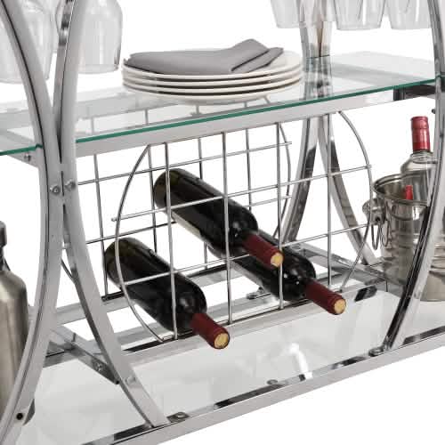 Industrial Bar Cart Kitchen Bar Service Cart DailySale