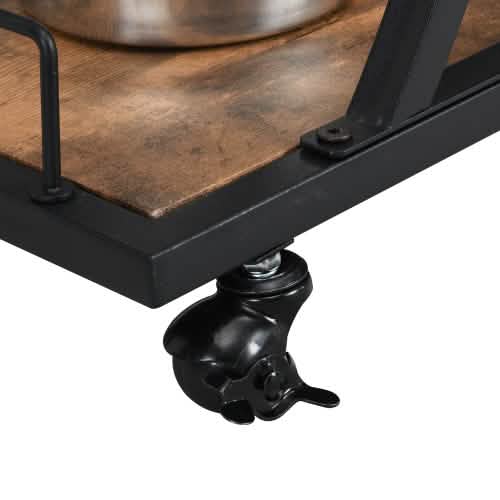 Industrial Bar Cart Kitchen Bar Service Cart DailySale