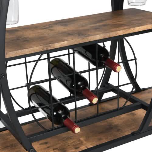 Industrial Bar Cart Kitchen Bar Service Cart DailySale