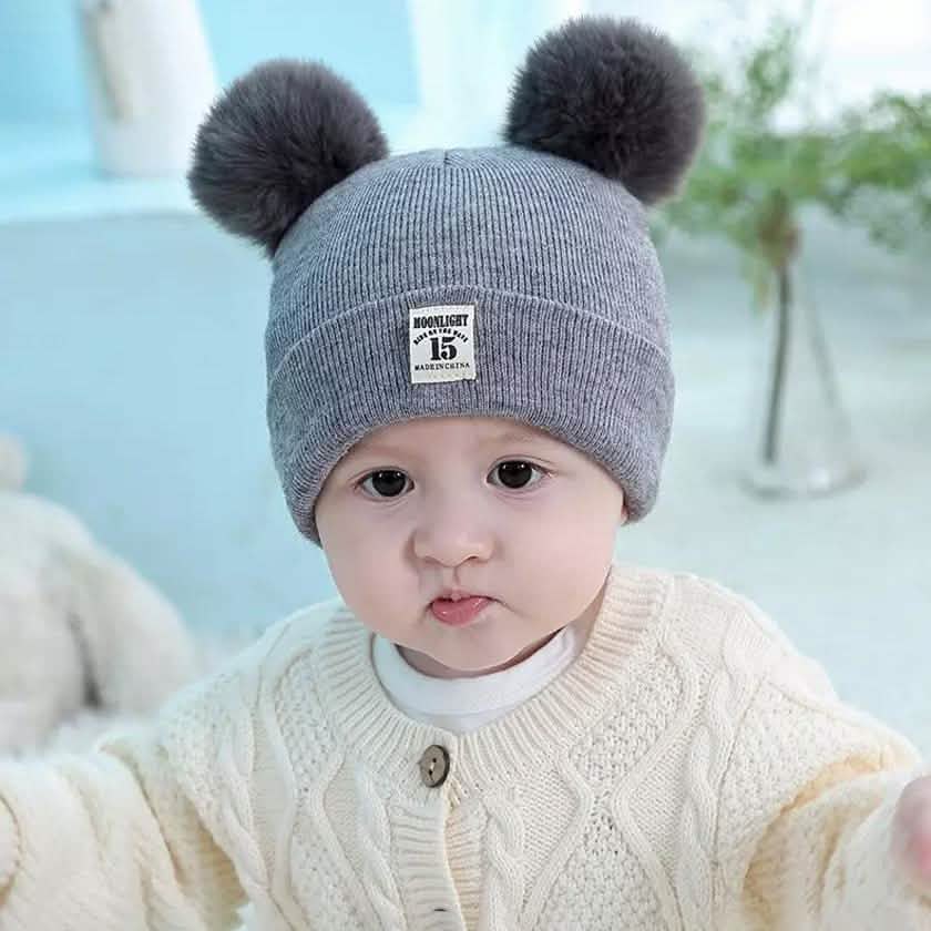Infant Baby Winter Warm Knit Bobble Beanie Hat with Scarf Set DailySale