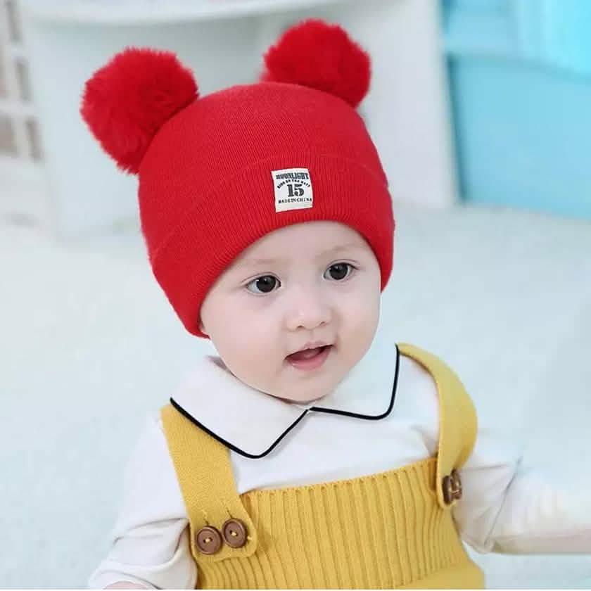 Infant Baby Winter Warm Knit Bobble Beanie Hat with Scarf Set DailySale