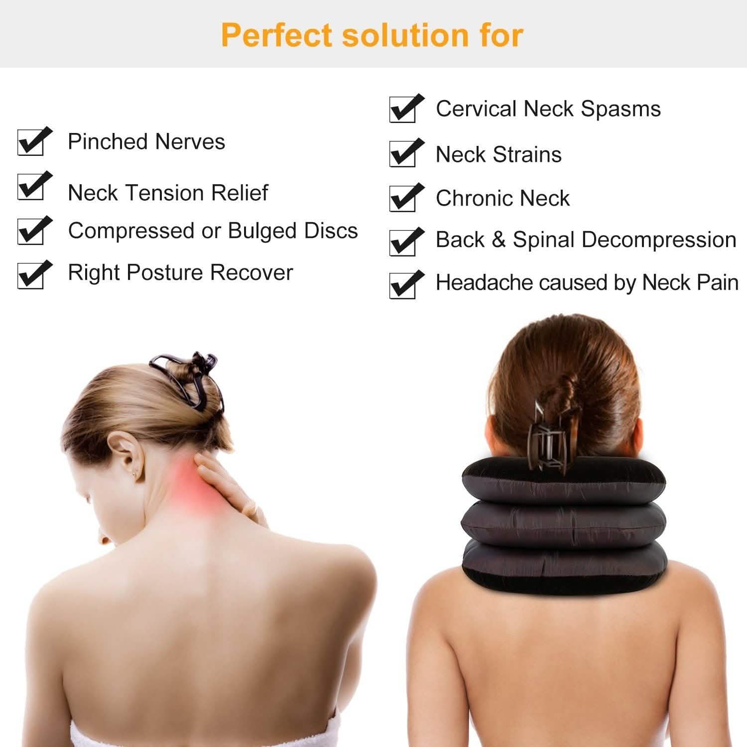 Inflatable Cervical Neck Traction Pillow DailySale