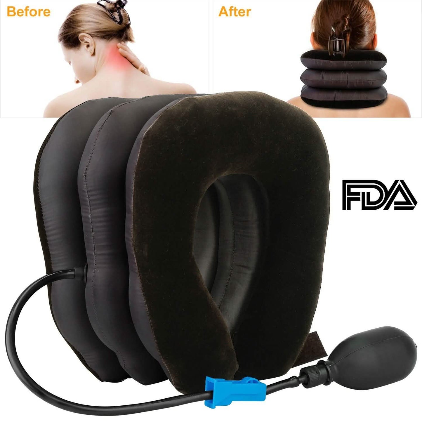 Inflatable Cervical Neck Traction Pillow DailySale