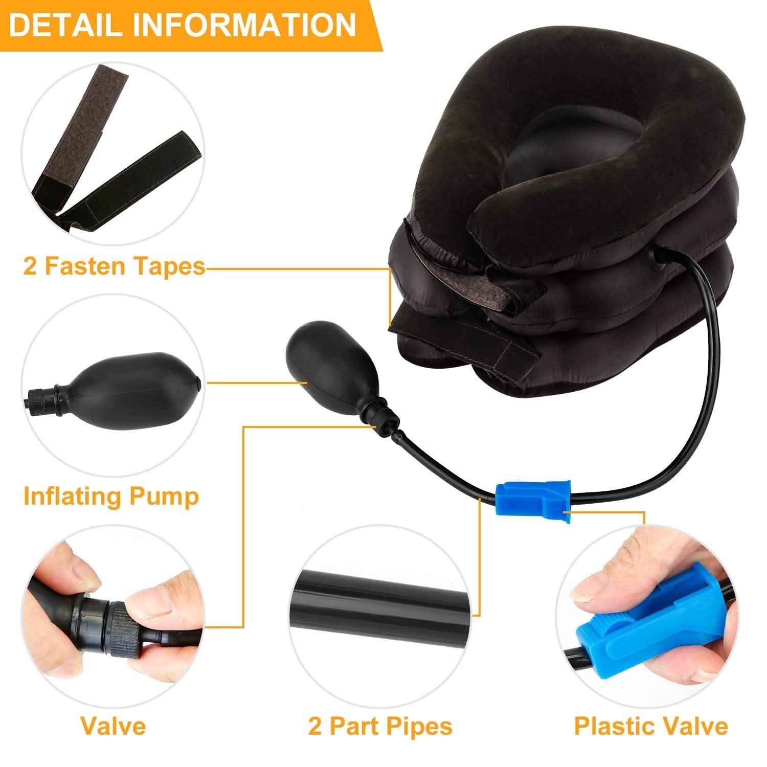 Inflatable Cervical Neck Traction Pillow DailySale