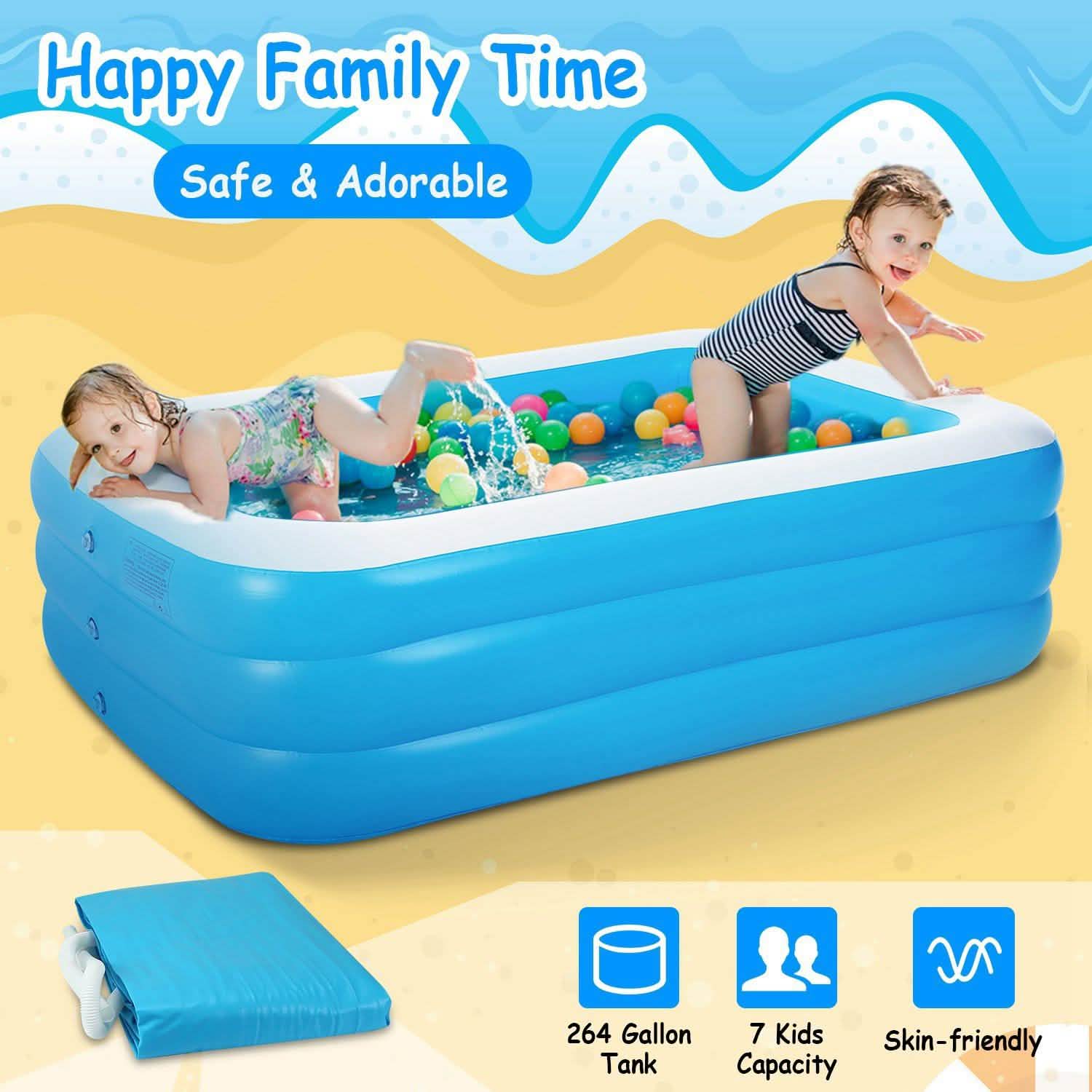 Inflatable Family Swimming Pool DailySale