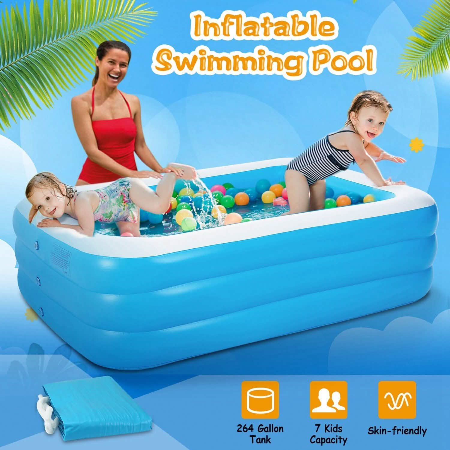 Inflatable Family Swimming Pool DailySale
