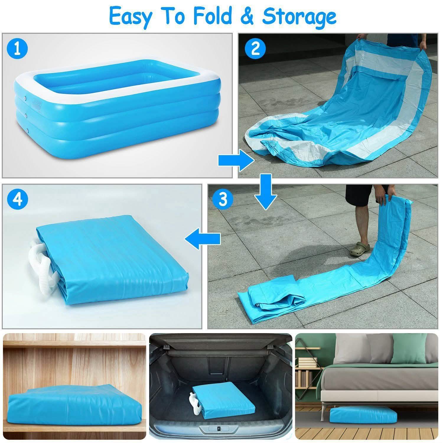 Inflatable Family Swimming Pool DailySale