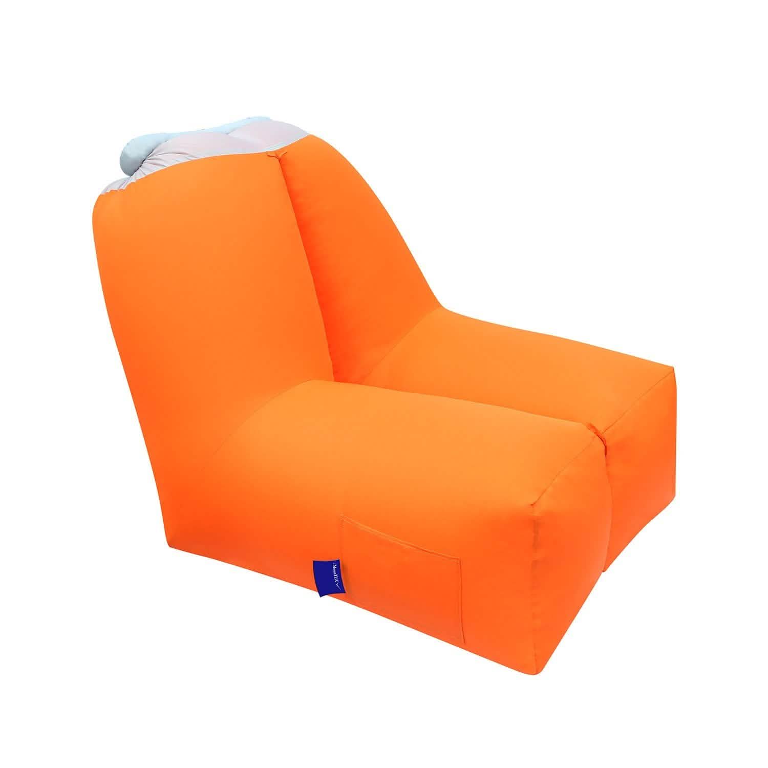 Inflatable Lounger Air Sofa Chair Couch with Portable Organizing Bag DailySale