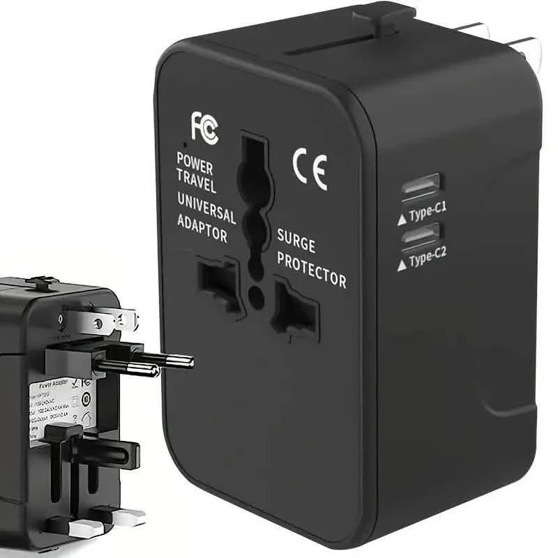 International Portable Worldwide All-in-One Plug Travel Adapter Converter for USA EU UK AUS DailySale