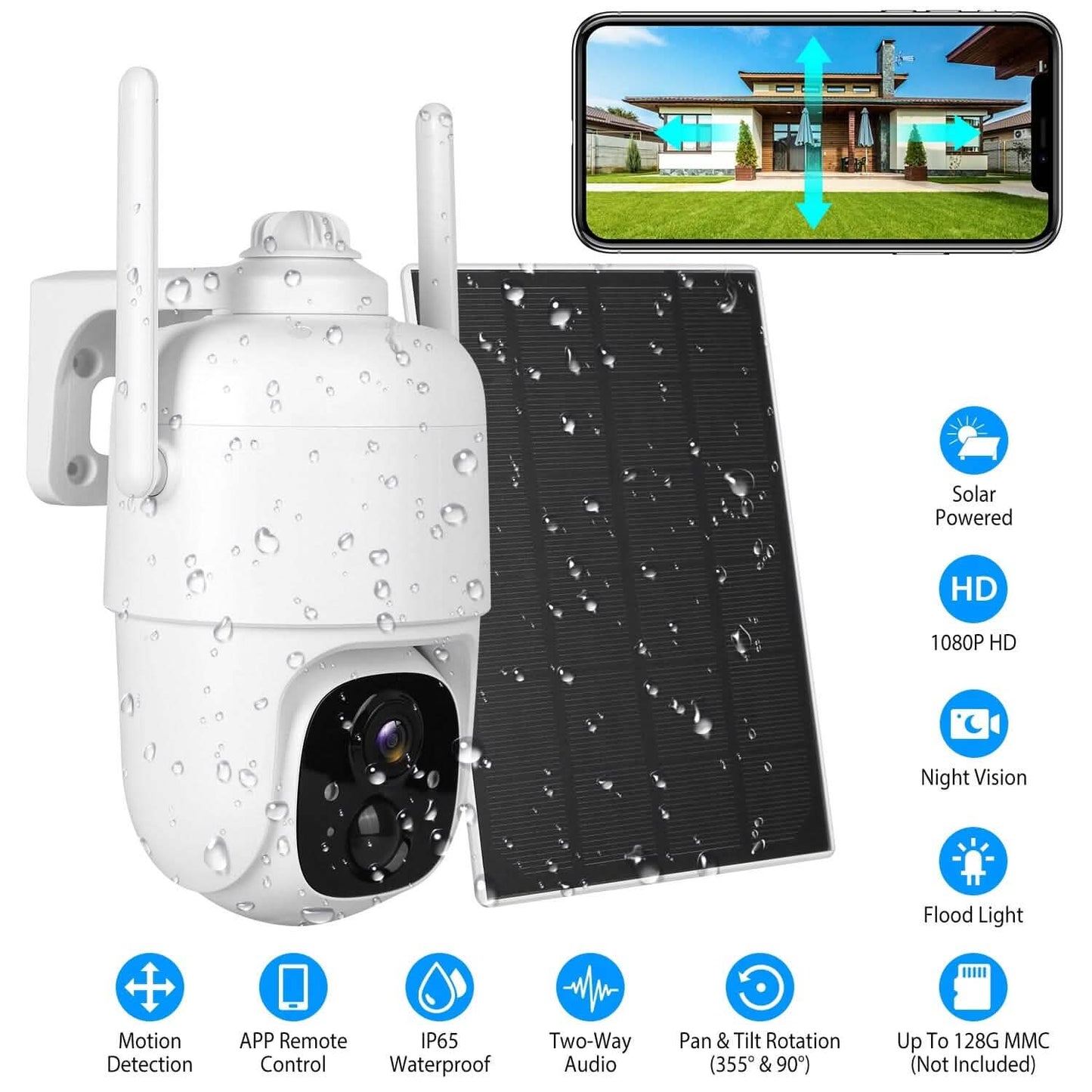 IP65 Solar Wireless Security Camera DailySale