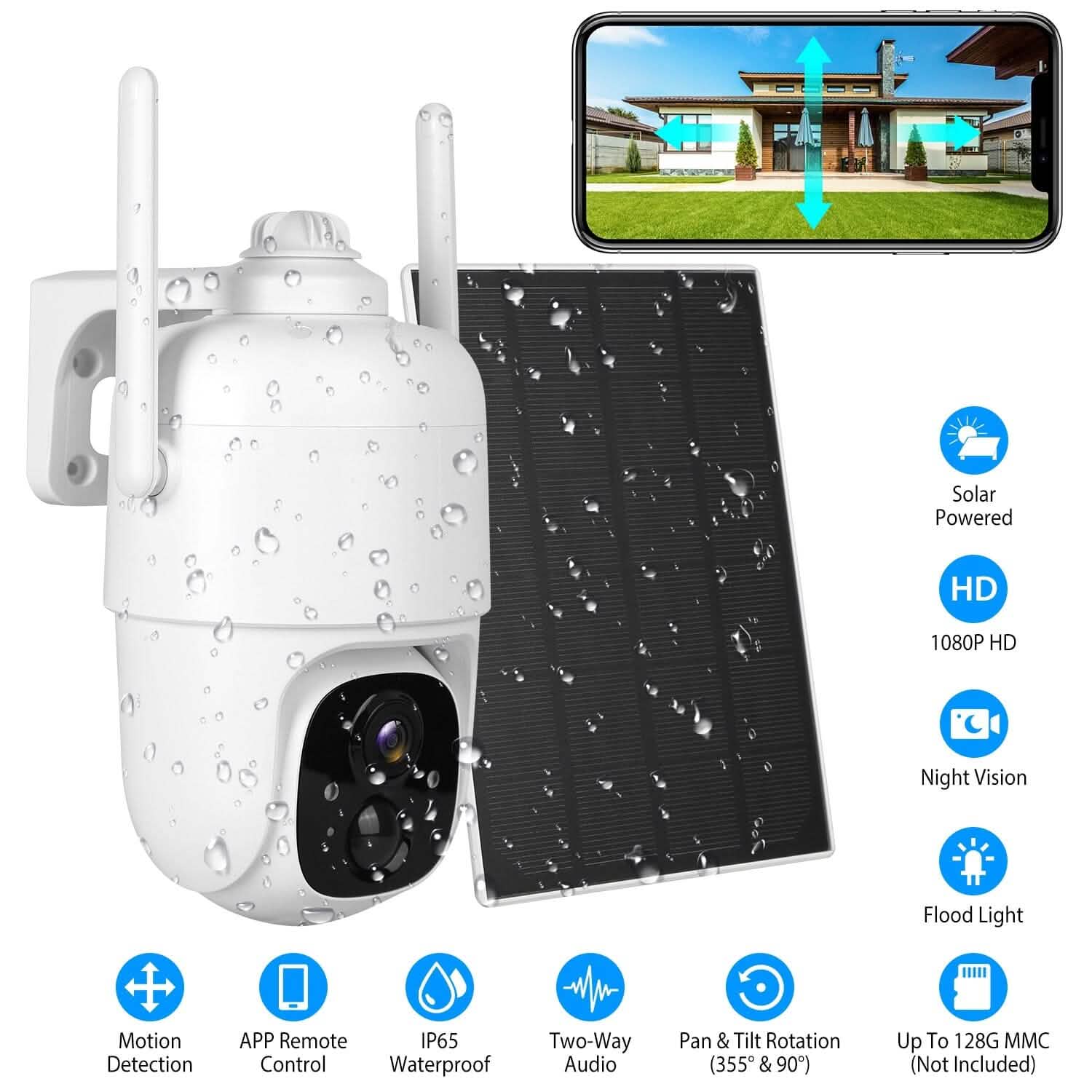 IP65 Solar Wireless Security Camera DailySale