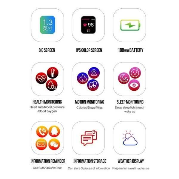 IP67 Waterproof Bluetooth  Sport Smart Watch DailySale
