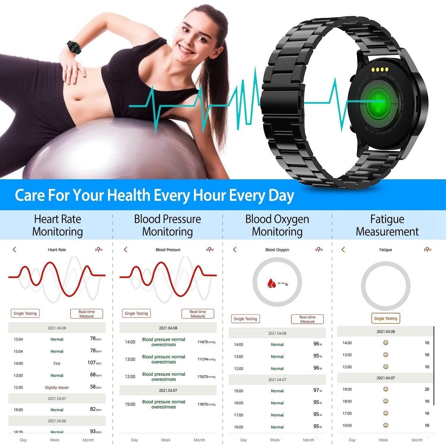 IP67 Waterproof Wireless Smartwatch Fitness Tracker DailySale