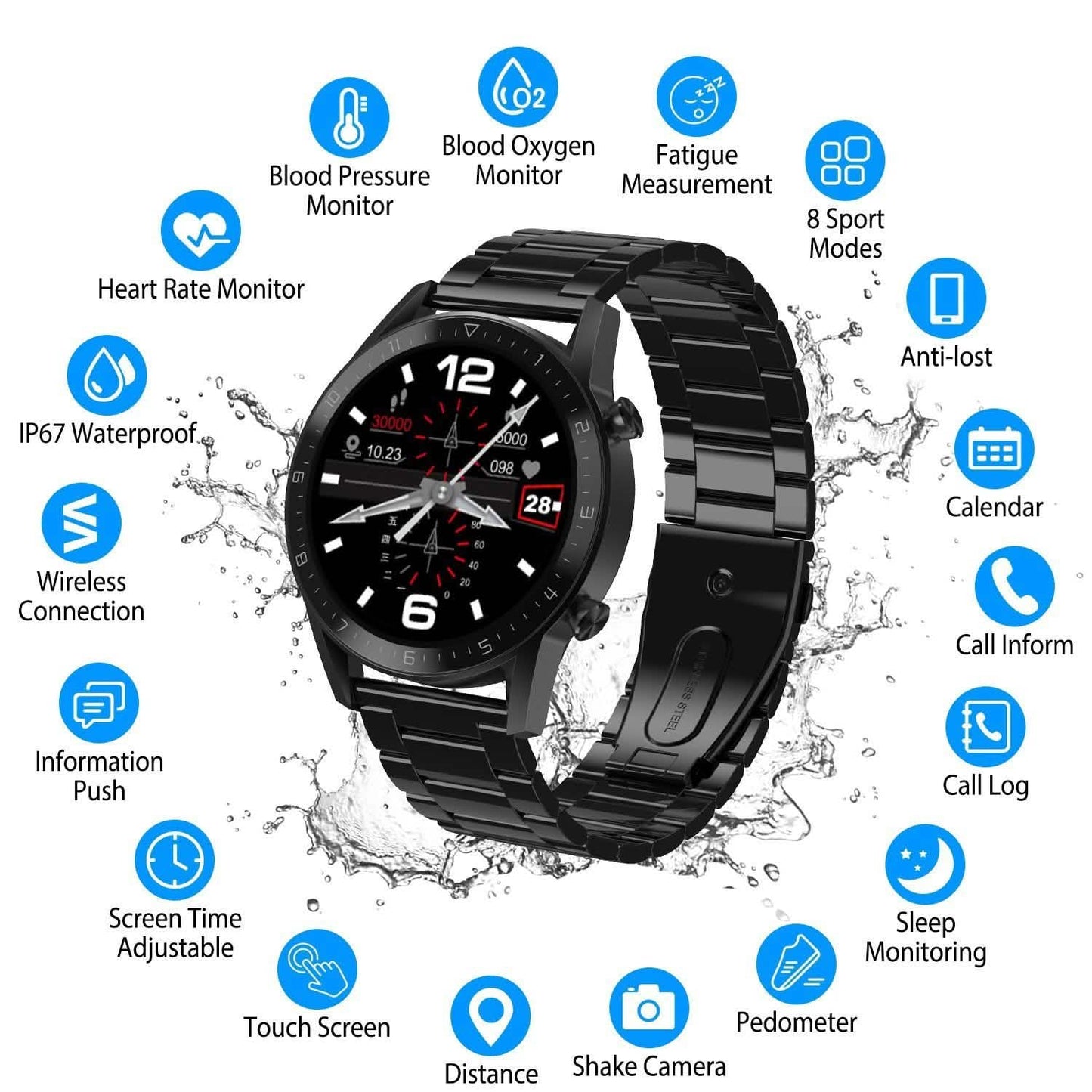 IP67 Waterproof Wireless Smartwatch Fitness Tracker DailySale