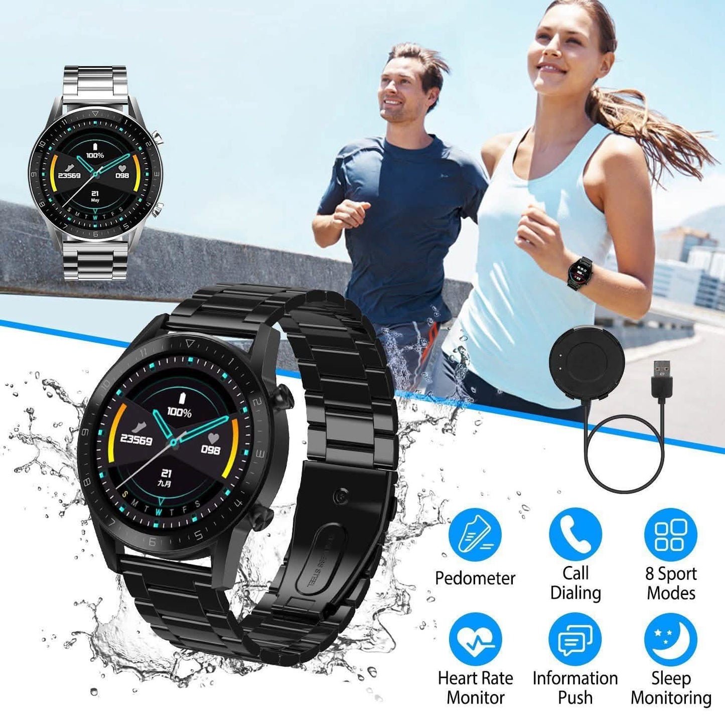 IP67 Waterproof Wireless Smartwatch Fitness Tracker DailySale