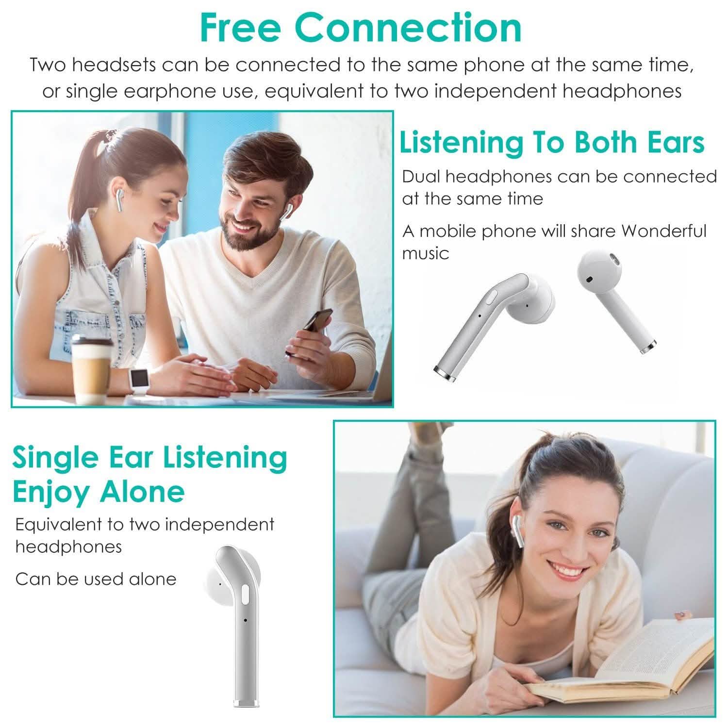 IPX5 Waterproof Wireless 5.0 TWS Earbuds DailySale