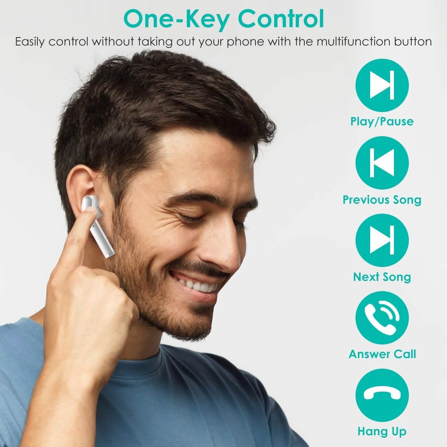 IPX5 Waterproof Wireless 5.0 TWS Earbuds DailySale