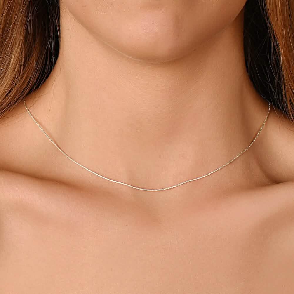 Italian Spark Chain Necklace in Solid Sterling Silver DailySale