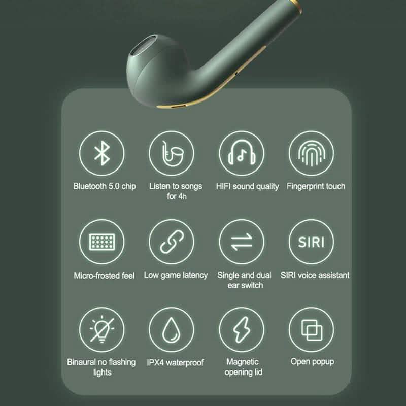 J18 TWS Bluetooth Earphone Stereo True Wireless Headset Earbuds DailySale