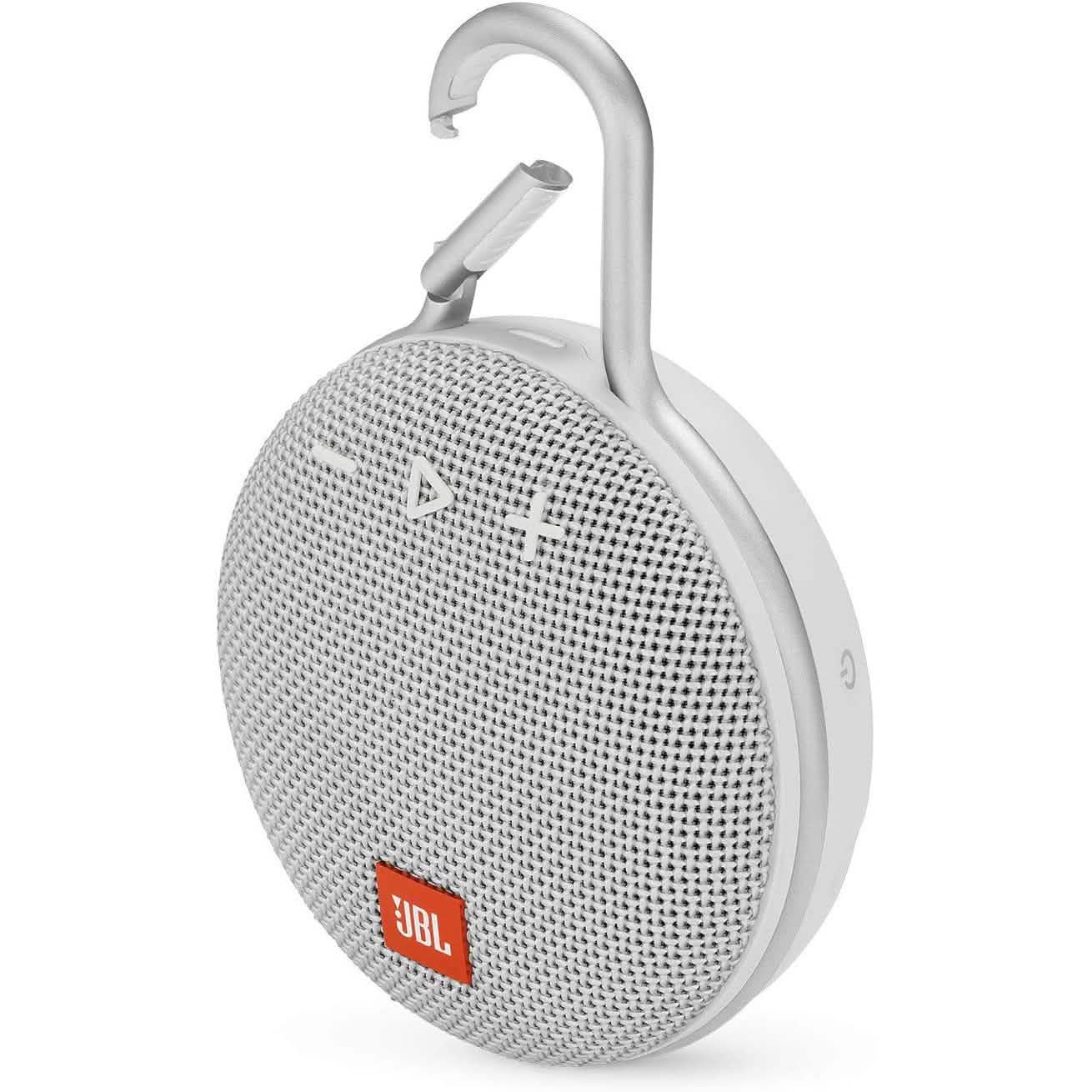 JBL Clip 3 Portable Waterproof Wireless Bluetooth Speaker - White DailySale