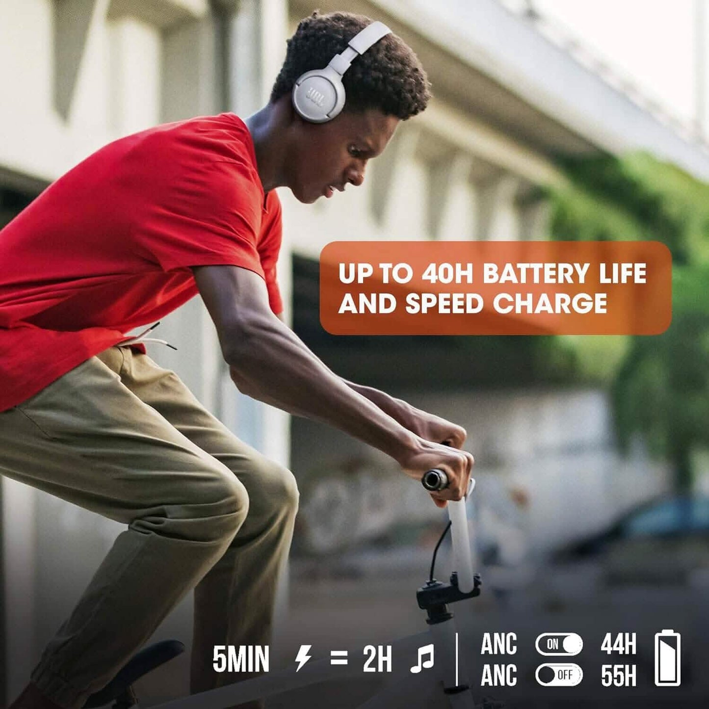 JBL Tune 510BT: Wireless On-Ear Headphones with Purebass Sound - Black  (Refurbished) DailySale