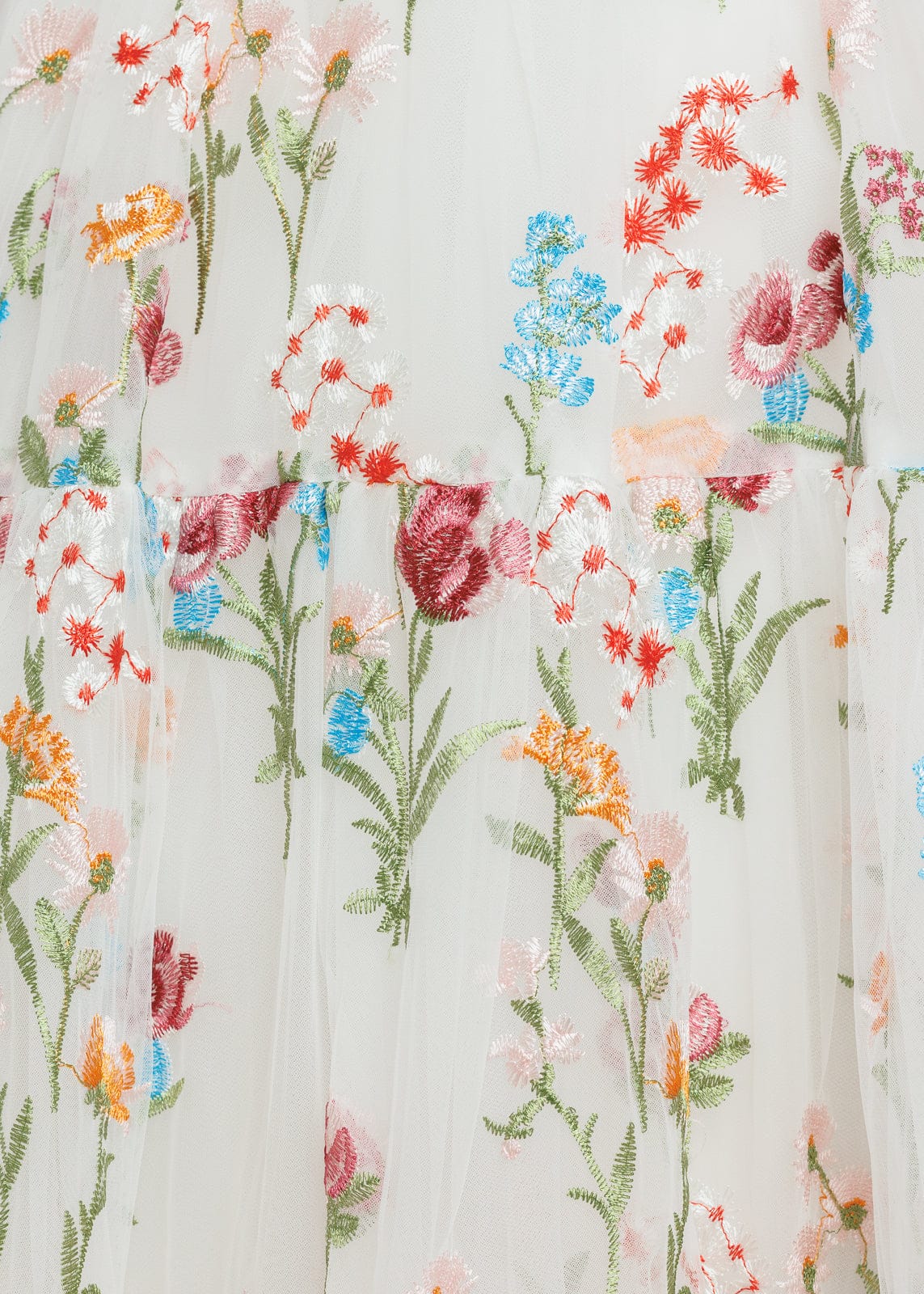Margaret Floral Midi Dress White JessaKae