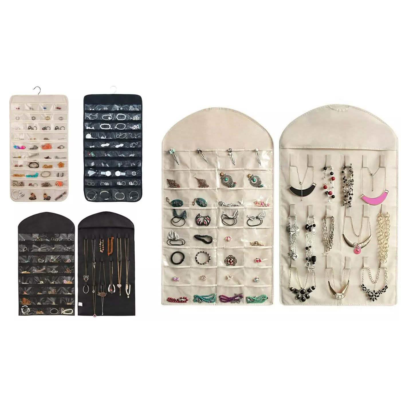 Jewelry Earrings Brooch Closet Hanging Storage Organizer Bag DailySale