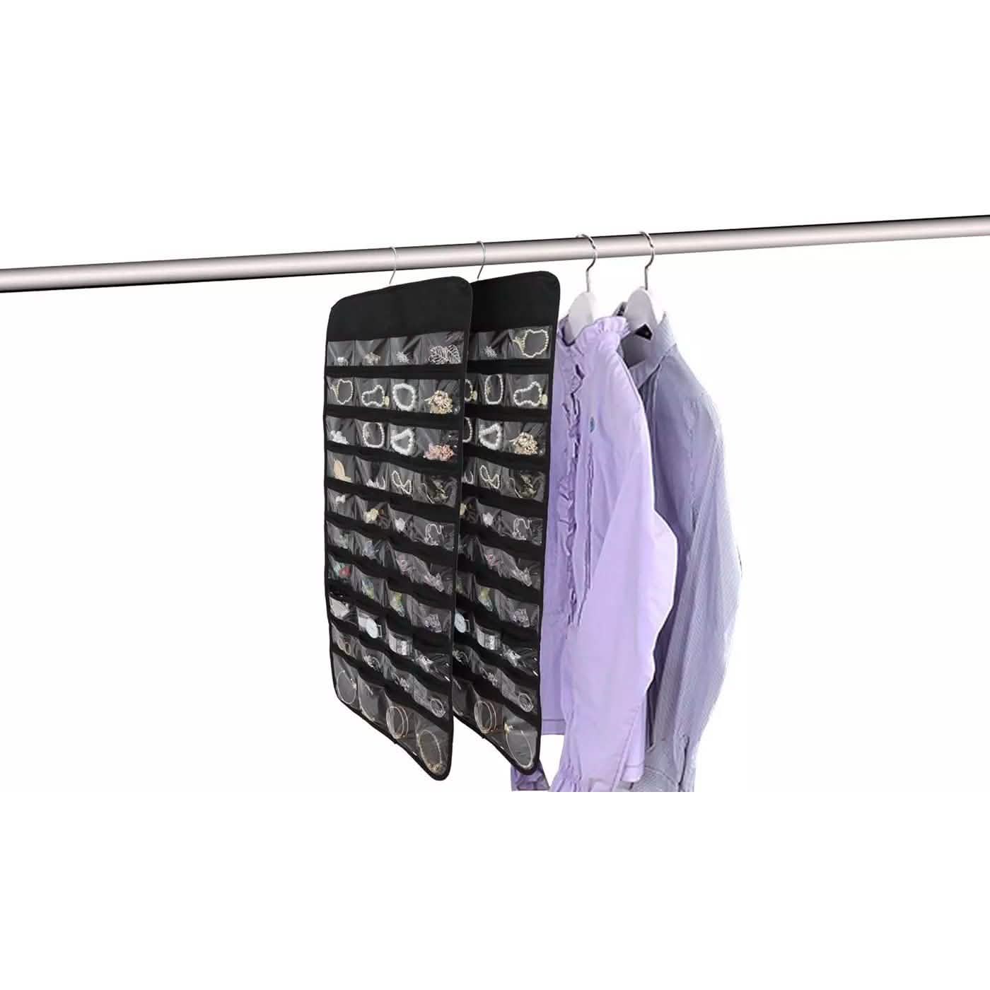 Jewelry Earrings Brooch Closet Hanging Storage Organizer Bag DailySale
